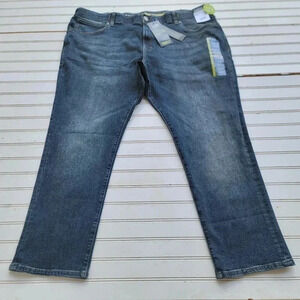NWT Lee Mens Big & Tall Extreme Motion Straight Fit Tapered Leg Jeans Blue 46x29